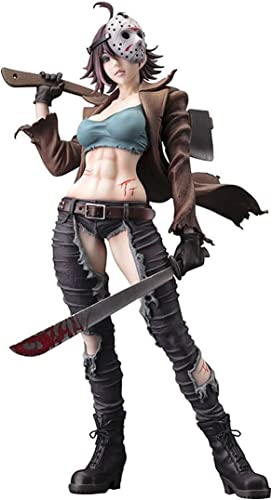 Sakuldes Buy now: BUCULTD Jason Voorhees Freddy Vs Jason Bishoujo Statue: Girl Ver. Highly Detailed Sculpt - High 7 Inches - Anime Fans Lovers Desktop Decoration Gifts (Color : Jason Girl Ver), Black