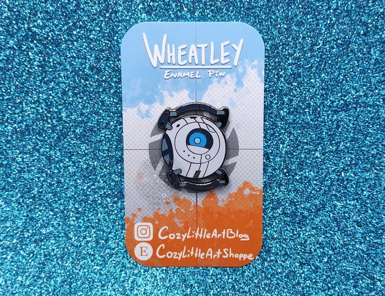 Wheatley 1.25 inch Enamel Lapel Pin (Portal 2)