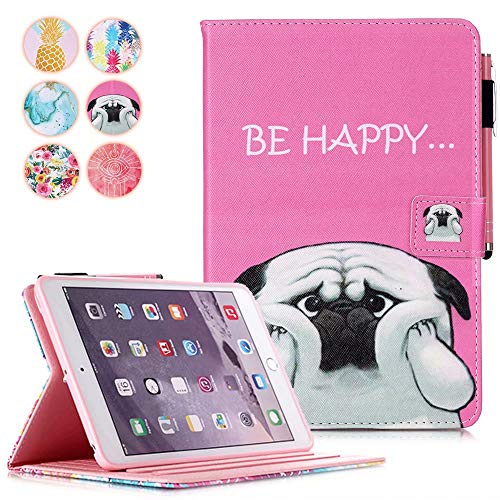 MonsDirect Case for iPad 9th Generation 10.2 inch 2021, for iPad 8th 7th Generation 2020 2019, Smart Sleep Wake Case with Stand Protective Cover for iPad 10.2 inch, Cute Dog - A1 Cute Dog