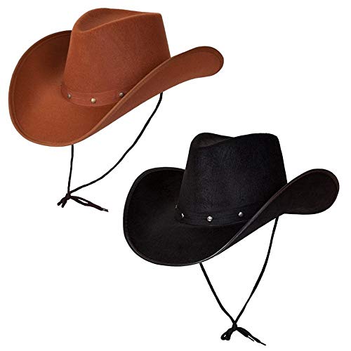 Black & Brown Texas Cowboy Hats