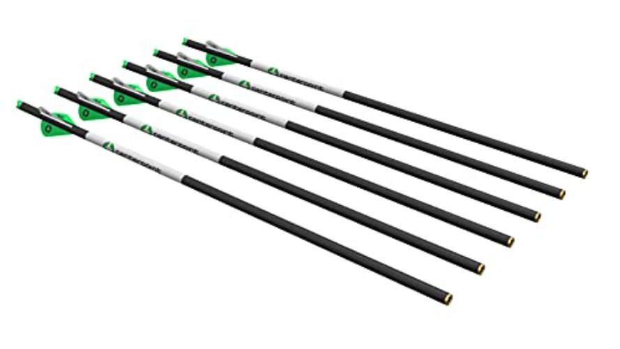 CenterPoint Archery CP400 Select 400-Grain 20-Inch Carbon Arrows, Pack of 6