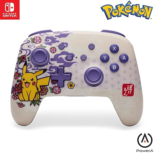 PowerA Enhanced Wireless Controller for Nintendo Switch - Enhanced Wireless - Pokémon Blossom