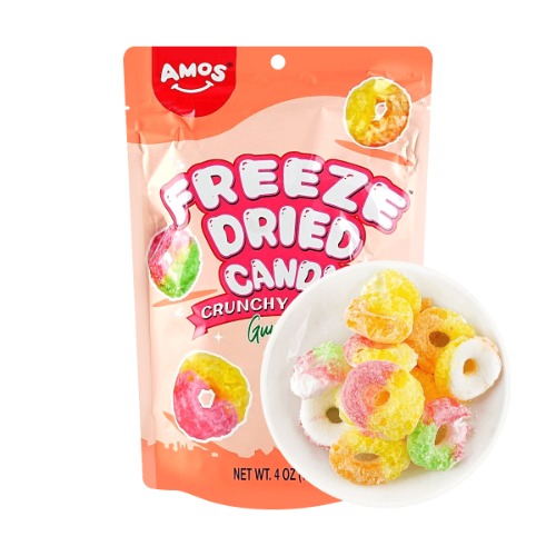 Freeze Dried Candy Gummy Rings,4 oz - Freeze Dried Candy Gummy Rings