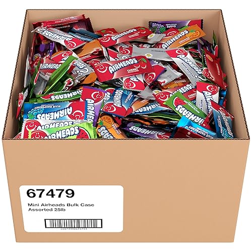 Airheads Candy Mini Bars - Assorted Flavours - 25lb Pack