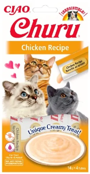 INABA Churu Sticks - Lickable Cat Treats To Feed From Hand - Delicious And Healthy Snack for Cats - Chicken