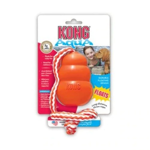 KONG - Aqua - Floating Fetch Toy for Water Play - For Medium Dogs