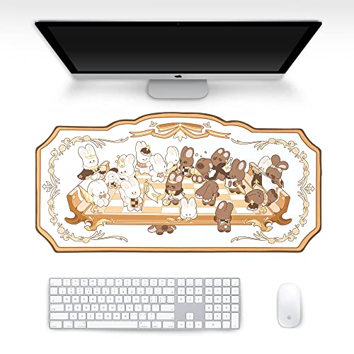 Cute Mouse Pad Gaming-Bunny Checkers