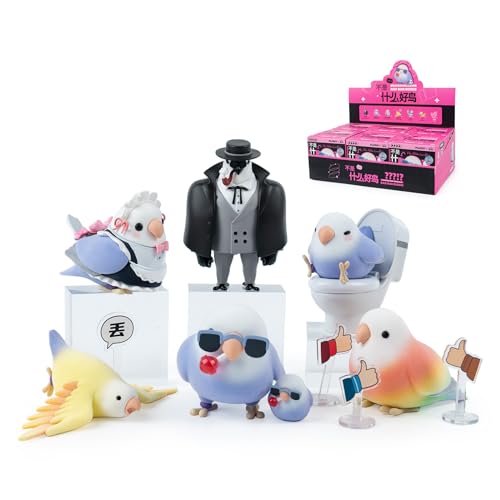 6PCs Bad Bad Birdie Love Bird Series (Set of 6 No Repeat) Blind Box