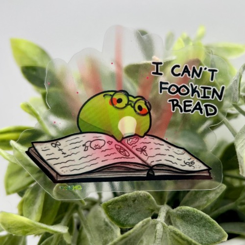 I Can't Fookin Read Sticker