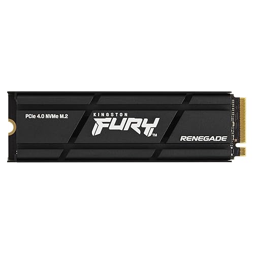 Kingston Fury Renegade 2TB PCIe Gen 4.0 NVMe M.2 Internal Gaming SSD with Heat Sink | PS5 Ready | Up to 7300MB/s | SFYRDK/2000G - 2TB - With Heat Sink - SSD