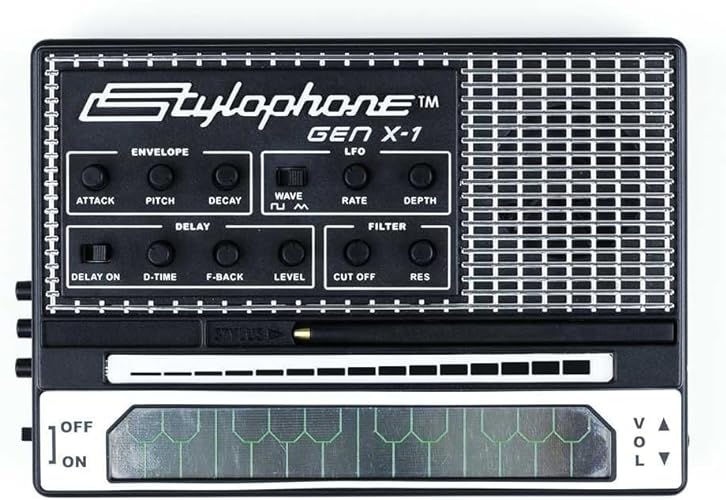 Stylophone Gen X-1 Portable Analogue Electronic Synthesizer with Built-in Speaker | Synth Musical Instrument | Synthesizer Keyboard | Stylophone Instrument