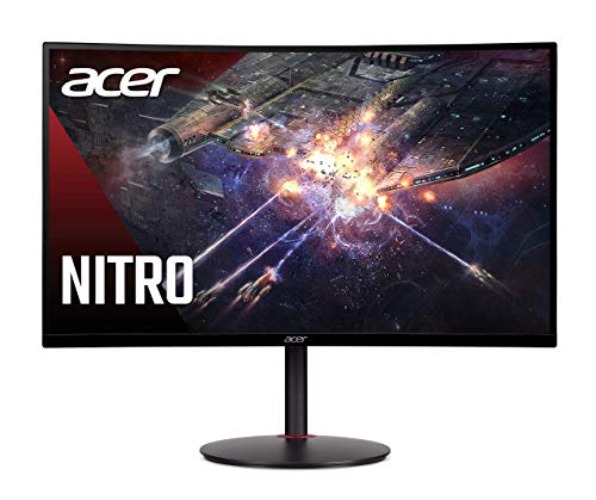 Acer Nitro XZ270 Xbmiipx 27" 1500R Curved Full HD (1920 x 1080) VA Zero-Frame Gaming Monitor with Adaptive Sync, 240Hz Refresh Rate and 1ms VRB (Display Port & 2 x HDMI 2.0 Ports) , Black - FHD (1920 x 1080) - 27-inch
