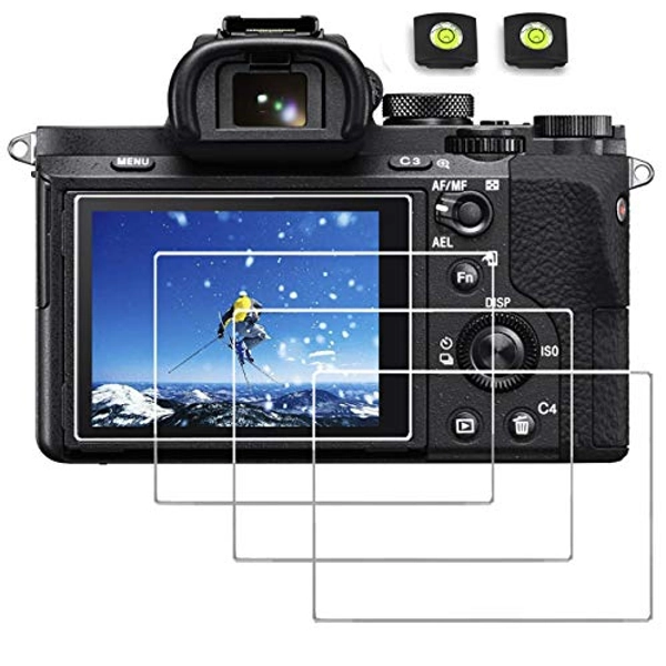 debous Screen Protector for Sony ZV1 ZV-1 A7SIII A7III A7R III IV A7II A7 III II A7M3 A7M2 A7SMII RX1 DSC-RX1 RII RX1R RX10 DSC-RX10 III IV,0.3mm Anti-scratch High Clear 9H Hard Tempered Glass (4pcs)