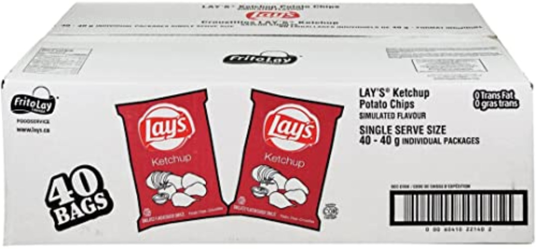 Frito Lays Ketchup Chips - 40x40g