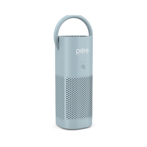 Pure Enrichment PureZone Mini Portable Air Purifier - True HEPA Filter Cleans Air, Helps Alleviate Allergies, Eliminates Smoke & More - Ideal for Traveling, Home, and Office Use (Starlight Blue) - Starlight Blue