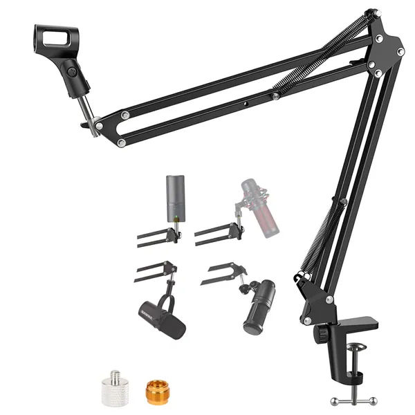 For Blue Yeti Microphone Boom Arm, Compatible with Blue Yeti Nano and Razer Seiren X Microphone Stand, fit for hyperx solocast and quadcast mic.
