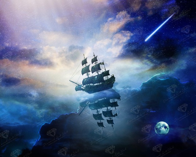 Cloud Runner | 20.5″ x 25.6″ (52cm x 65cm) / Round With 35 Colors including 1 AB / 42,320