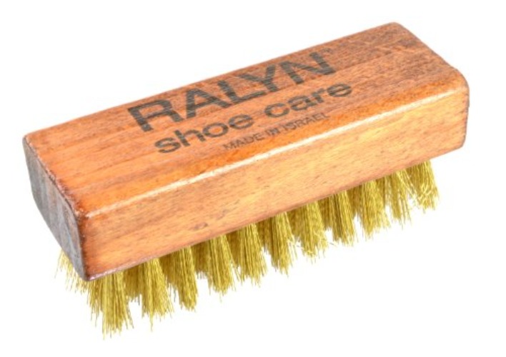 Ralyn Suede Shoe Brush - Brass Bristle Brush - 3” Suede Brush for Shoes, 1 Piece Suede Nubuck Brush Cleans & Restores Suede Leather, Shoes & Boots