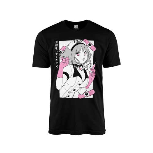 Waifu Shirt S4.8: Nurse JOI | XL / Black