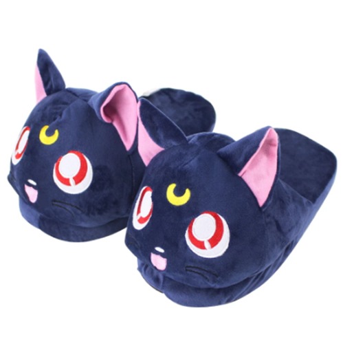 Delilah - Soft Sailor Moon Plush Slippers - 28cm Blue