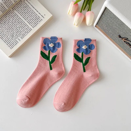 Spring Flower Socks - 5