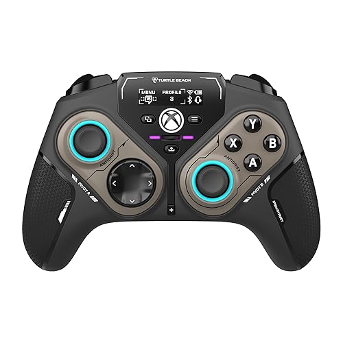 Turtle Beach Stealth Pivot Wireless Smart Game Controller for Windows PC, Wired for Xbox Series X|S & Xbox One – Rotating Modules, Display Dashboard, Hall-Effect Sticks, Remappable Buttons, Bluetooth