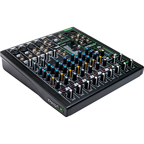 Mackie ProFXv3 Series, 10-Channel Professional Effects Mixer with USB, Onyx Mic Preamps and GigFX effects engine - Unpowered (ProFX10v3) - Audio Mixing Console - 10-Channel