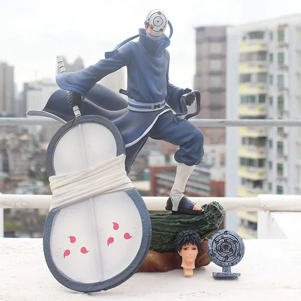 LIHAER Action Figure Kpptyder Anime Narudo Shippuden Statue Uchiha Madara Uchiha Obito PVC Action Figure Model Collectible Toys