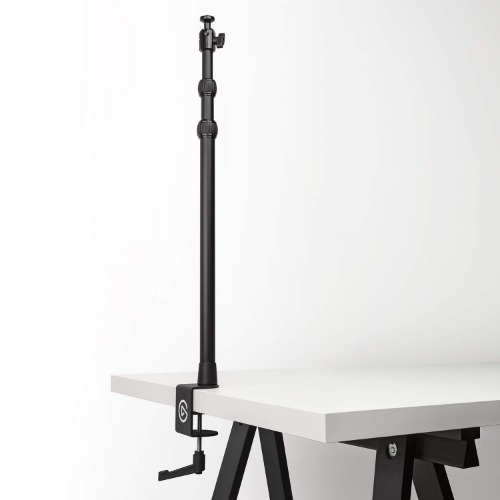 Elgato Master Mount L - Premium Desk Clamp with Pole extendable up to 125cm/49in and 1/4 inch Thread to Mount Lights, Cameras, and Microphones, perfect for Streaming, Videoconferencing, and Studios - 