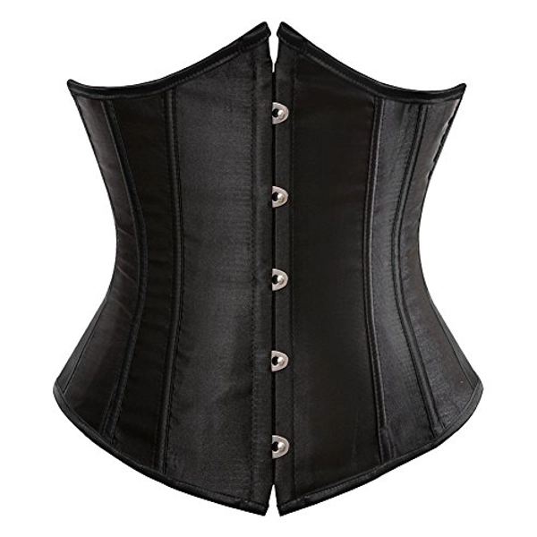frawirshau Women's 9427 Lace Up Boned Underbust Waist Trainer Corset