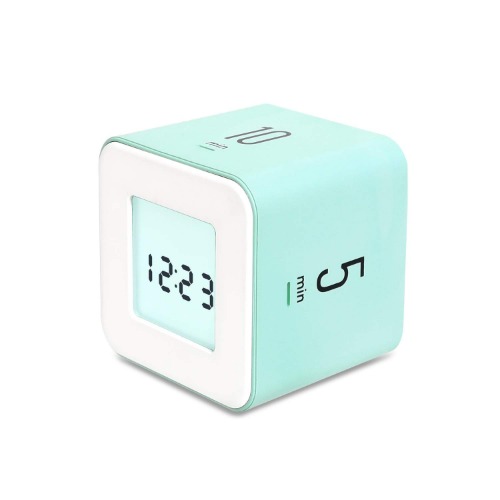 mooas Multi Cube Timer/Rotating Timer, Simple Operation, Clock & Timer (Mint) - Mint