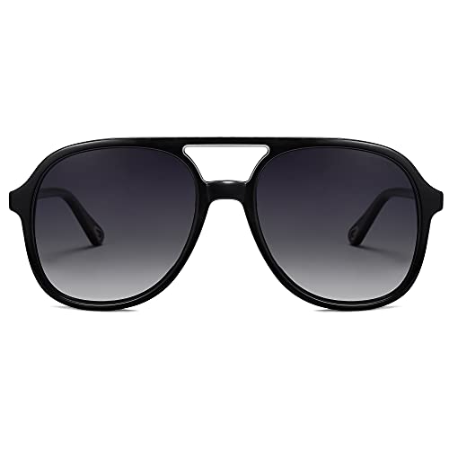 SOJOS Trendy Sunglasses for Women and Men - Black/Grey