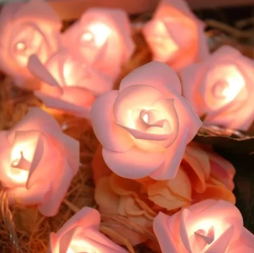LED Rose Flower String Light