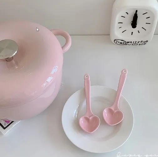Heart-Shaped Ceramic Spoon