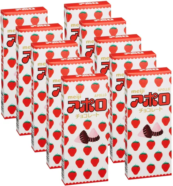 Meiji Candy - Strawberry Chocolate Flavor 10 boxes by Meiji