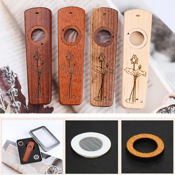 Wooden Kazoo Instruments Ukulele Guitar Partner Wood Harmonica W Metal Gift Toy  | eBay