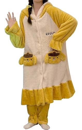 PomPomPurin Fuzzy Pajama Set for Women