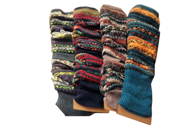 Lucky staryuan Women Wool Knit Leg Warmer Boot Warmer - 4pairs