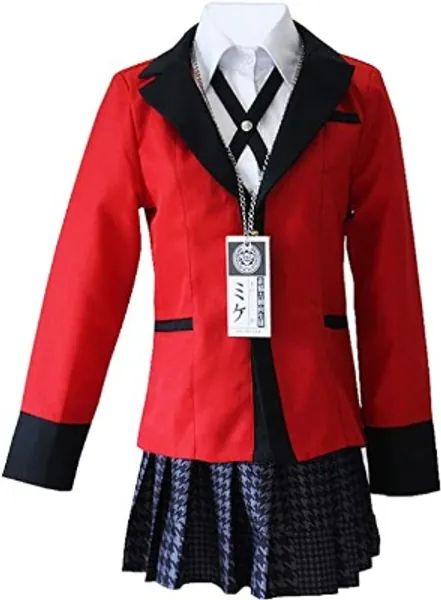 Yumeko Jabami Cosplay (Coat, shirt, skirt, tie, necklace)