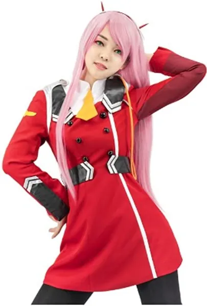Zero Two Cosplay Costume, Shoes & Jewelry