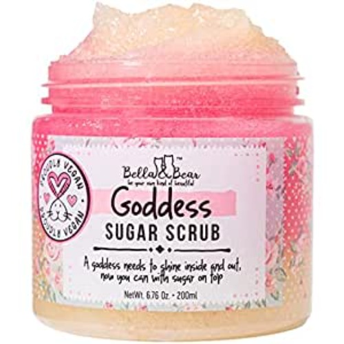 Bella and Bear Goddess Sugar Scrub, No Parabens, New Fragrance, Cruelty-Free, Vegan-Friendly Exfoliating, 6.7oz - 6.7 Fl Oz (Pack of 1)