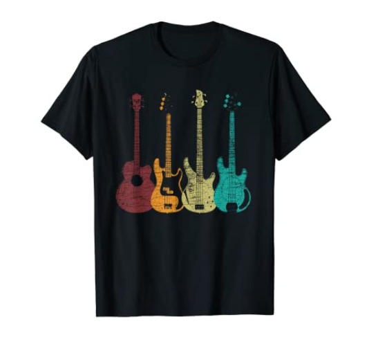 Bass Player Shirt Men Gift for Bass Guitar Player Bassist T-Shirt - Youth - Royal Blue - Large