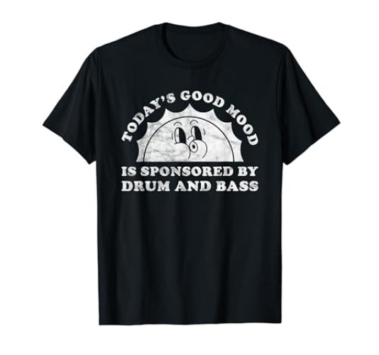 Funny Cute Retro Vintage Drum and Bass Music T-Shirt - Youth - Royal Blue - Large