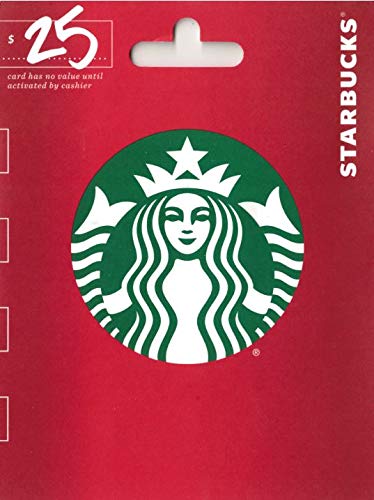 Starbucks Gift Card $25 - 25 - Holiday Red