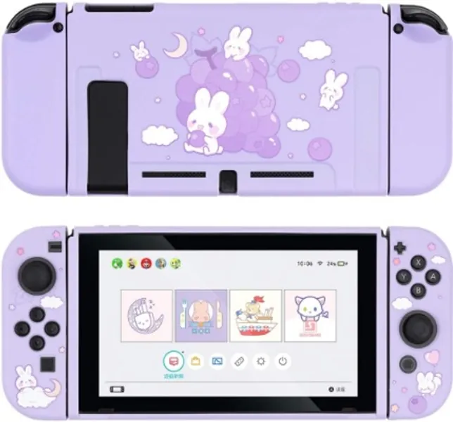 Purple Bunny Case for Nintendo Switch