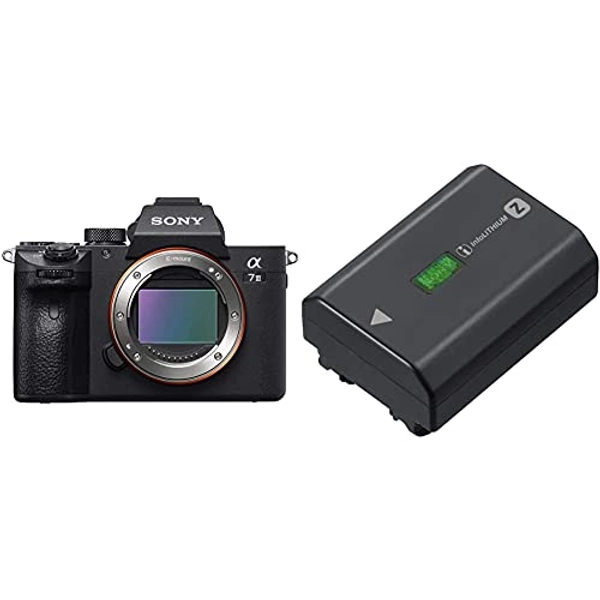 Sony Alpha 7 III | Spiegellose Vollformat-Kamera (Schneller 0,02s AF, optische 5-Achsen-Bildstabilisierung im Gehäuse), Schwarz + Ersatz Akku