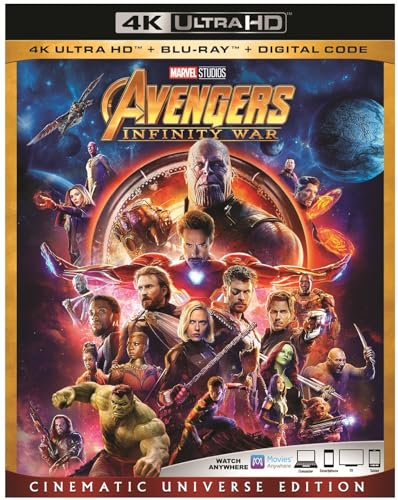 Avengers: Infinity War Blu Ray (For Collection)