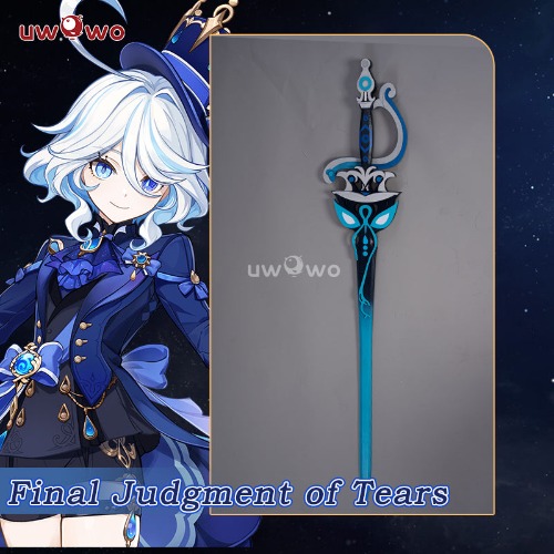 Uwowo Game Genshin Impact Cosplay Props  Furina Weapon Spenlder Of Tranquil Waters Final Judgment of Tears - Final Judgment of Tears