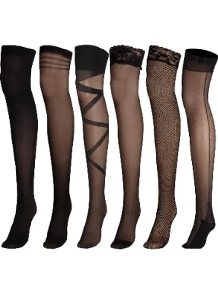 6 Pairs Thigh Highs