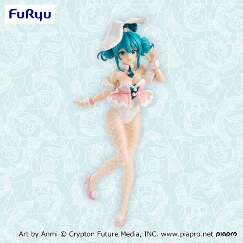Piapro Characters - Hatsune Miku - BiCute Bunnies - White Bunny Baby Pink Ver. (FuRyu) - Brand New
